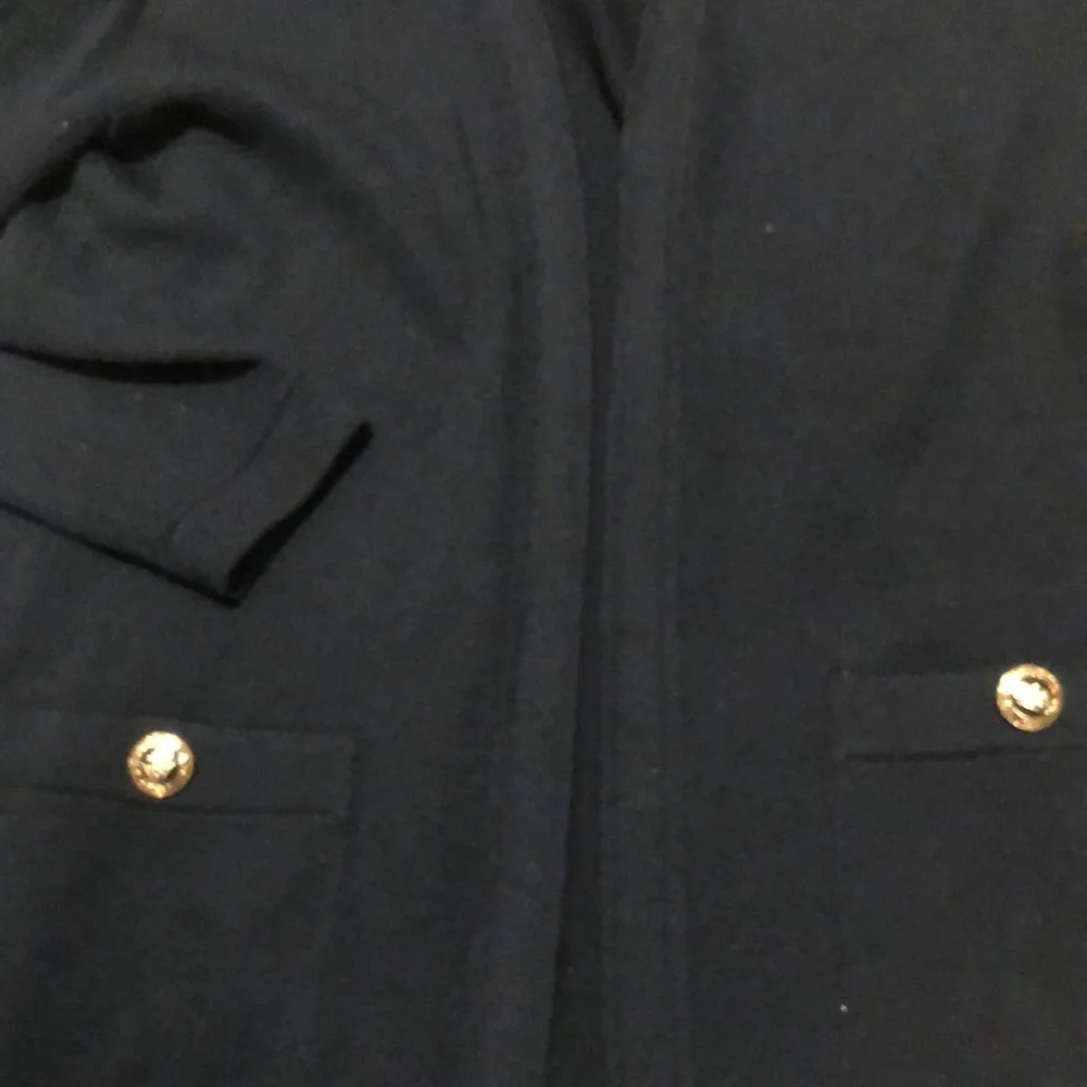 St. John Basics open front black cardigan